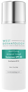 WestDerm Mattifying Mineral Tinted SPF 30 (Tinted Physical Sunscreen)